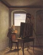 Caspar David Friedrich in his Studio (mk22) Georg Friedrich Kersting